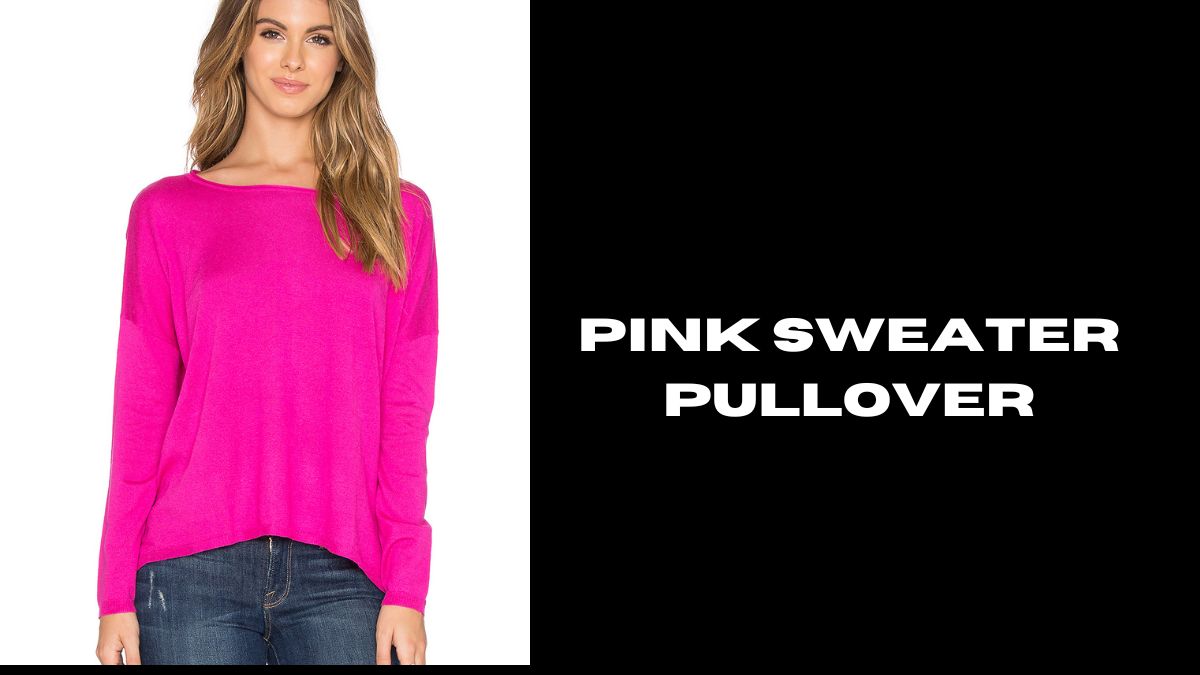 pink sweater pullover