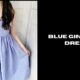 blue gingham dress