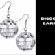 disco ball earrings