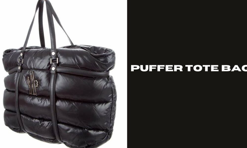 puffer tote bag