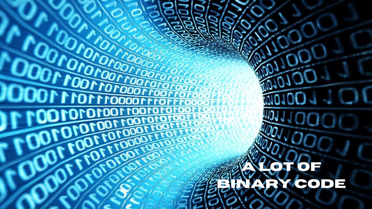 a lot of binary code